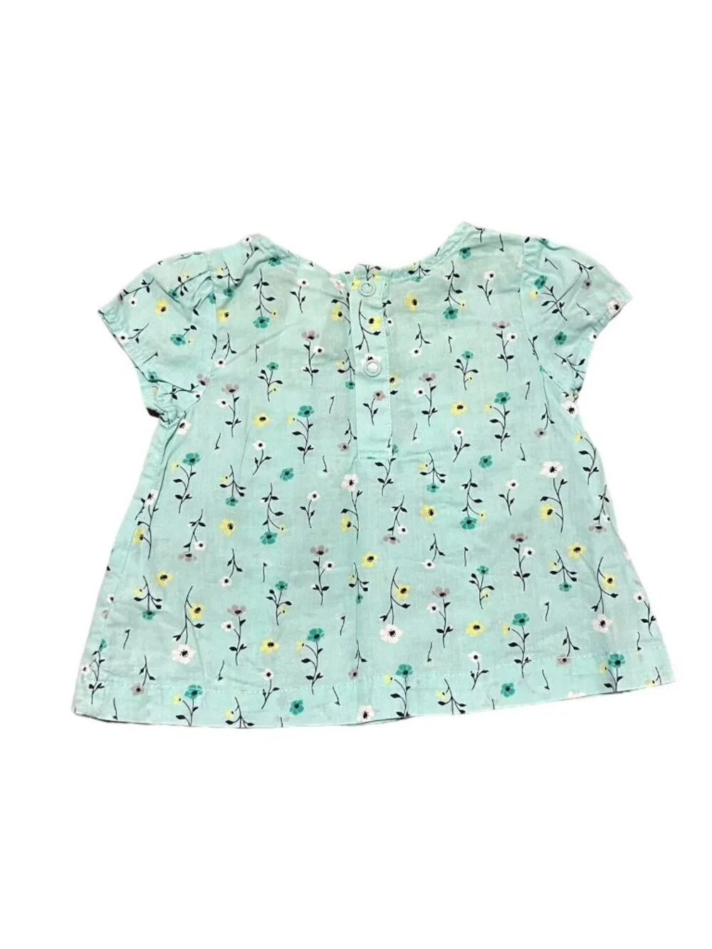 Carter's 3m Green Floral Top & Polkadot Bloomers Set